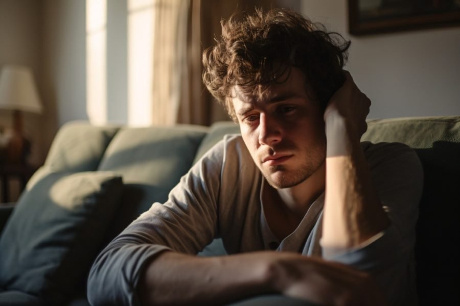 Man lost in thought.